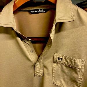 Gray XL Travis Mathew Pima long sleeve polo